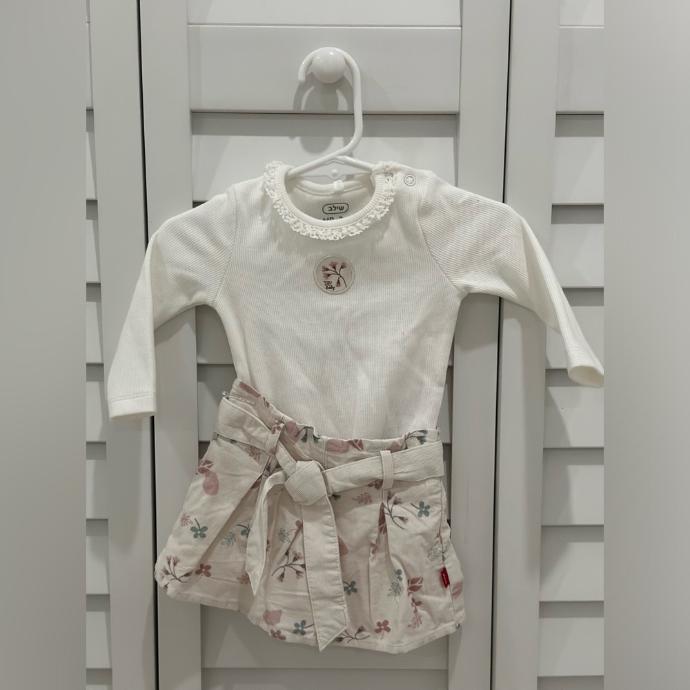 NEW! Baby girl newborn dress with bodysuit nb-3 month